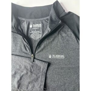Alaskan Hardgear Quarter Zip Pullover Men L Gray Lightweight Performance Outdoor
